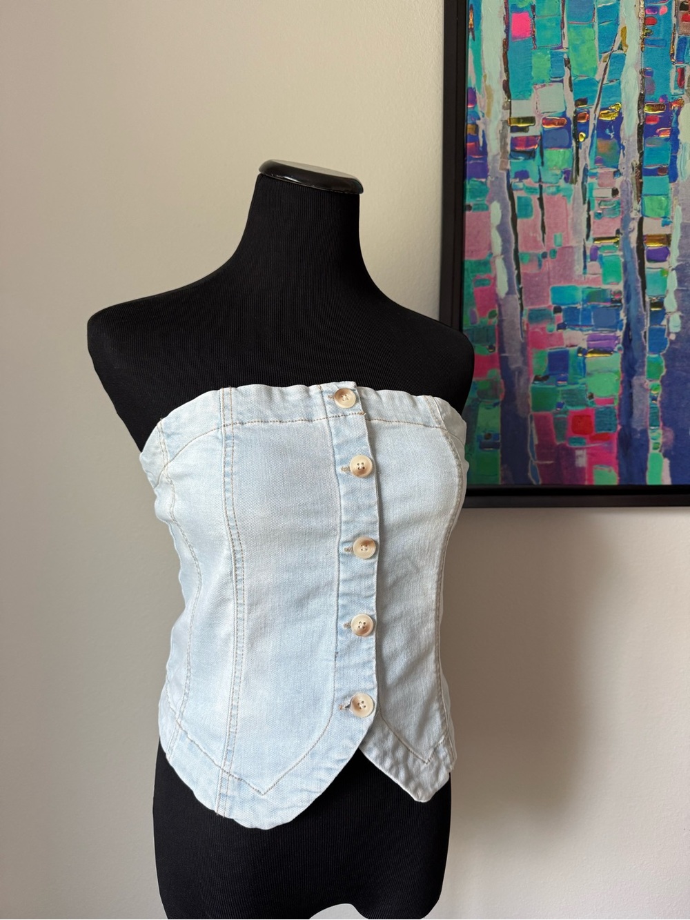 LW Denim Tube Top